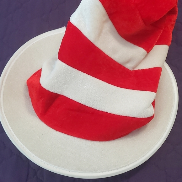 Dr. Seuss Red and White Striped Party Hat - Picture 2 of 3